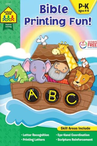 9781601599025 Bible Printing Fun P-K Ages 4-6