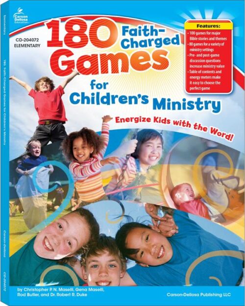 9781604181135 180 Faith Charged Games For Childrens Ministry Grades K-5