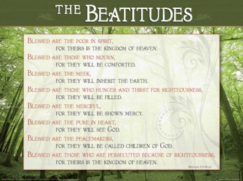 9789901983025 Beatitudes Wall Chart Laminated