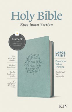 9781496460554 Large Print Premium Value Thinline Bible Filament Enabled Edition