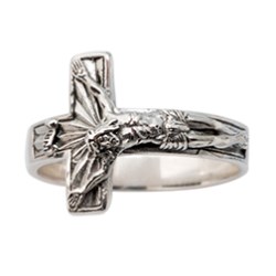 637955820188 Sideways Crucifix (Size Ring)