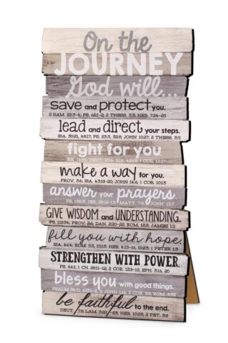 667665450245 Journey Stacked Wood (Plaque)