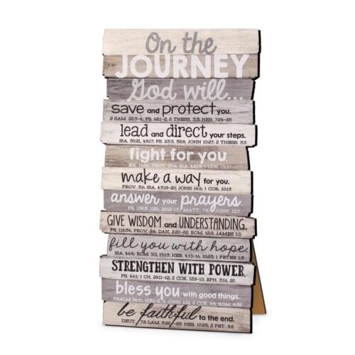 667665450245 Journey Stacked Wood (Plaque)