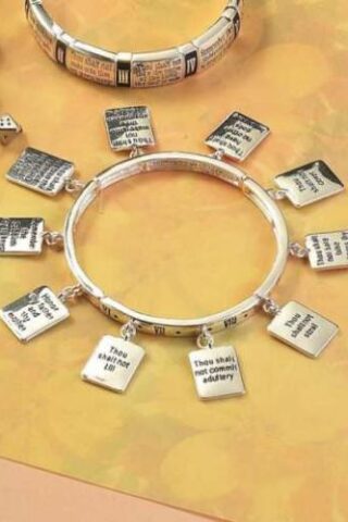 714611111443 Bright 10 Commandments Charm Stretch (Bracelet/Wristband)