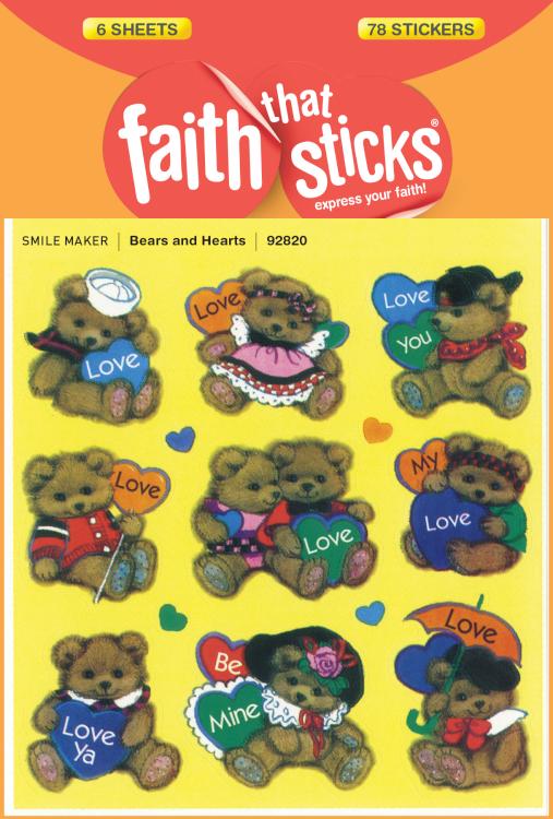 9781414392820 Bears And Hearts Stickers