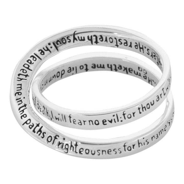 603799355605 Psalm 23 Double Mobius (Size 6 Ring)