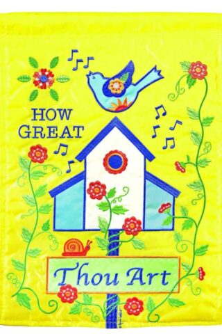 603799302036 How Great Thou Art Garden Flag