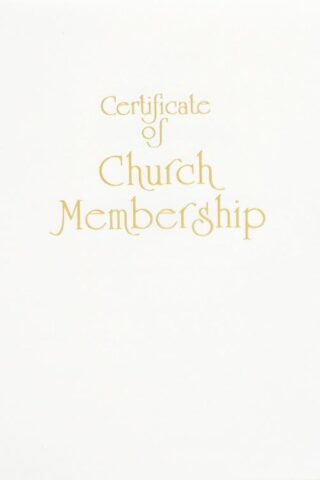 9781426710599 Contemporary Steel Engraved Church Membership Certificate