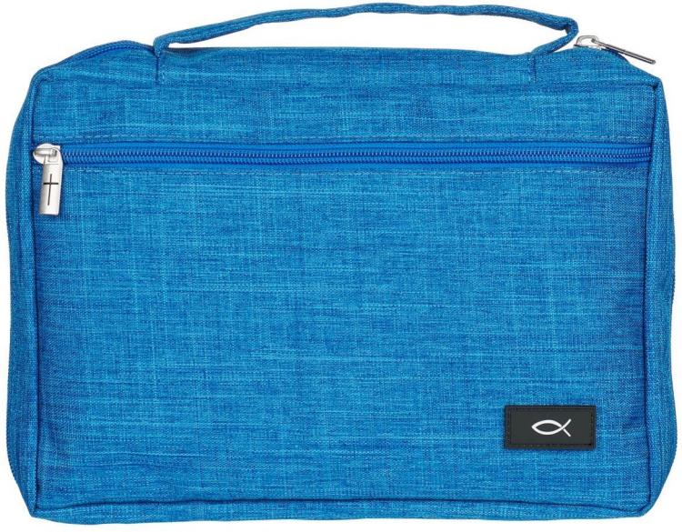 1220000323377 Polyester Bible Cover for Men & Women w/ Jesus Fish Patch