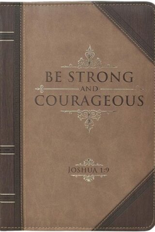 6006937131460 Antique Book Be Strong & Courageous" Bible / Book Cover - Joshua 1:9 (Large) Ch"