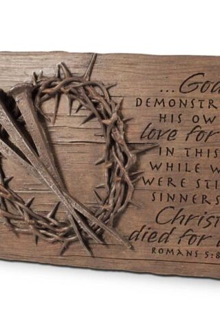 667665408055 Crown Of Thorns Desk Plaque