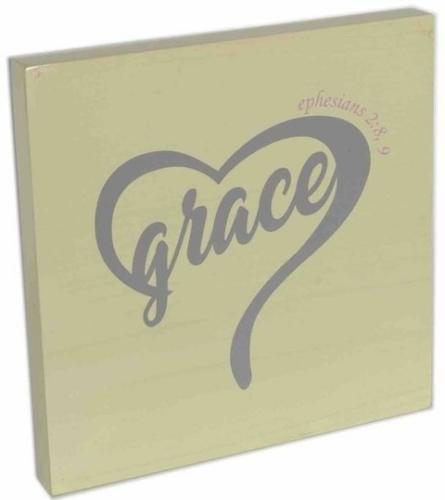 6688221528974 Hand Writing Heart Grace (Plaque)