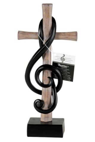 603799295635 Treble Clef Tabletop Cross