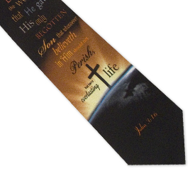796736089197 John 3:16 EW Silk Necktie