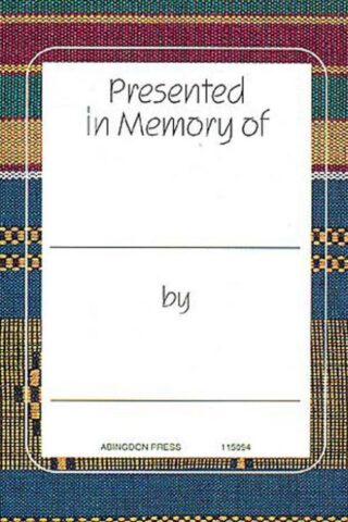 0687115094 Kente Presented In Memory Of By