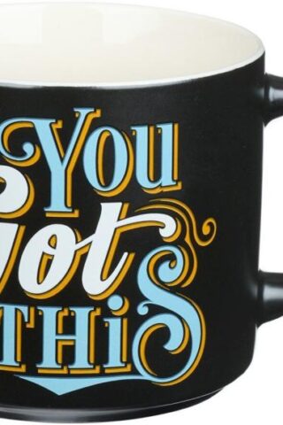 1220000138100 Bless Your Soul XL Black Coffee Mug You Got This