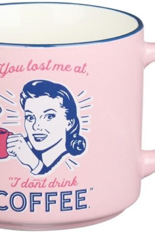1220000138261 Bless Your Soul XL Pink Coffee Mug You Lost Me At No Coffee