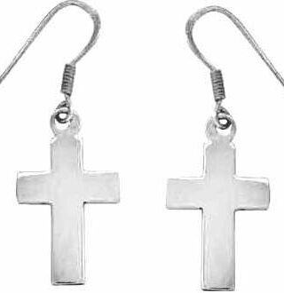 670690423320 Medium Cross French Hooks (Earring)