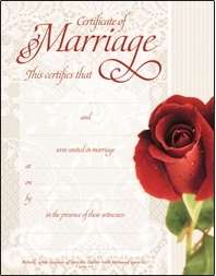 730817342214 Embossed Marriage Certificate