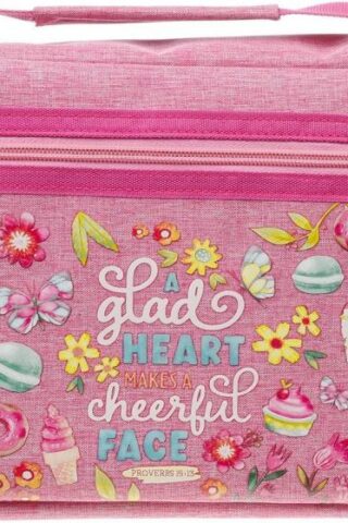 6006937178885 Glad Heart Cheerful Face Fashion Bible Cover Proverbs 15:13