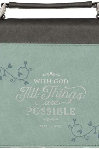 1220000137295 Women's Fashion Bible Cover All Things are Possible Matthew 19:26