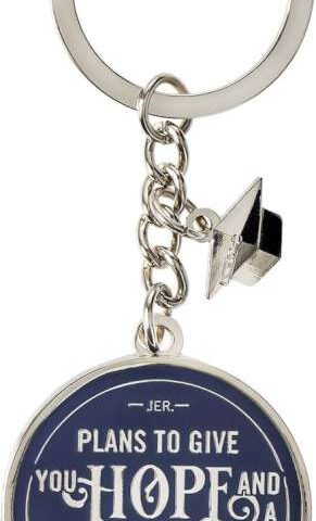 1220000320031 Metal Keyring for Men and Women | Hope and a Future - Jeremiah 29:11 Inspiration