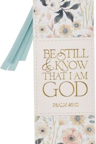 1220000326026 Premium Inspirational Vegan Leather Scripture Bookmark for Women: Be Still & Kno
