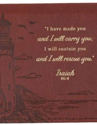 1220000326927 Premium Vegan Leather Scripture Checkbook Cover for Men & Women: I Will Carry Yo