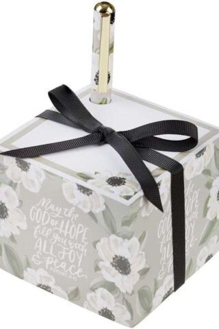 1220000721128 Premium Inspiring Scripture Note Block Cube & Pen Set for Women: God of Hope Enc