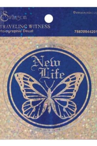 788200442010 New Life Round Holographic Decal (Bumper Sticker)