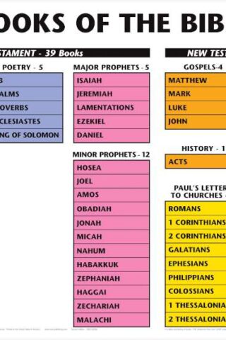 9789901980772 Books Of The Bible Wall Chart Laminated